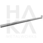 Anchor tube with wall plate