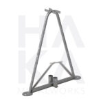 Construction fence leg