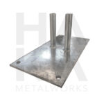 Foot heavy construction fence