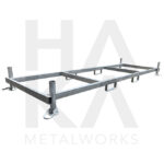 Storage rack mobile fences horizontal model