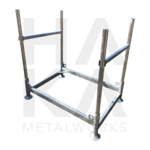 Plastic barrier storage rack, for storage and transport of plastic ...