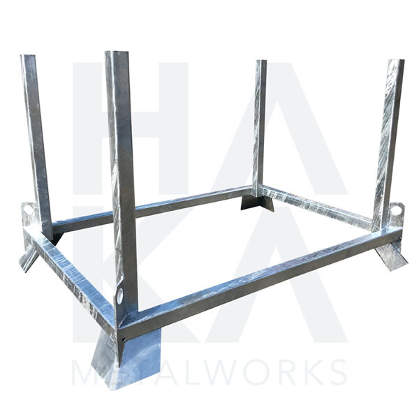 stacking rack with square tubes