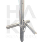 Anker met spie voor buispalen