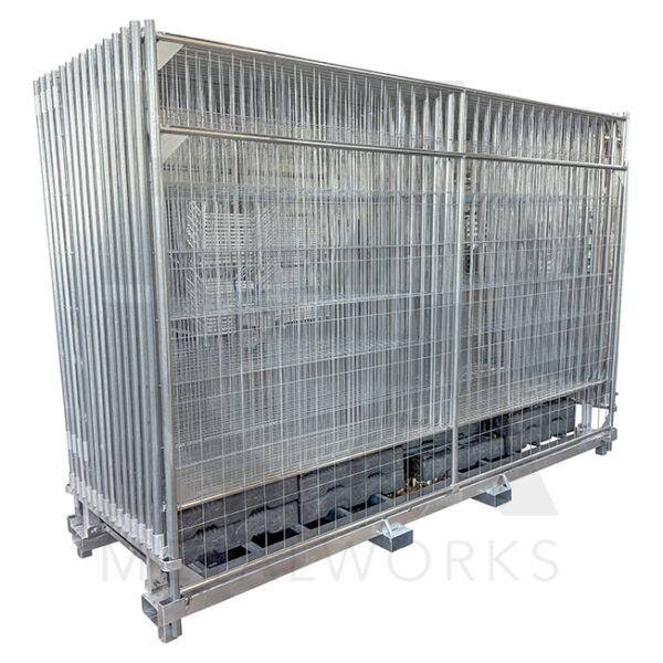 Combi pallet voor bouwhekken